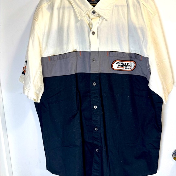 Men's Harley-Davidson Racing Colorblock Shirt - Picture 3 of 9
